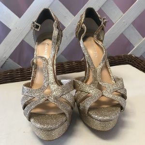 Gianni Bini Gold High Heels